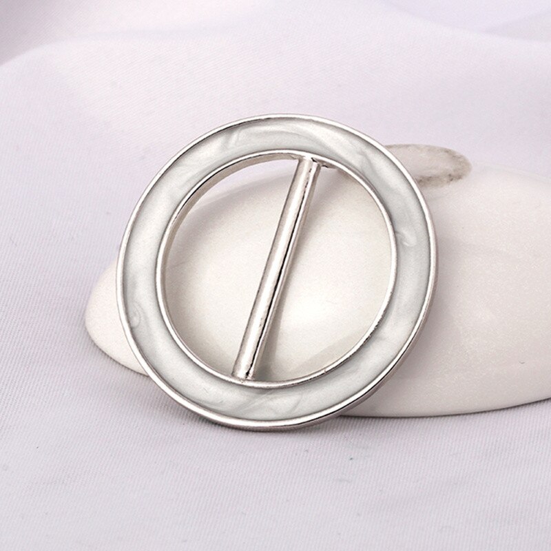 Broches rondes en soie pour foulard, broches ovales pour femmes, porte-écharpe rond, accessoires de bijoux