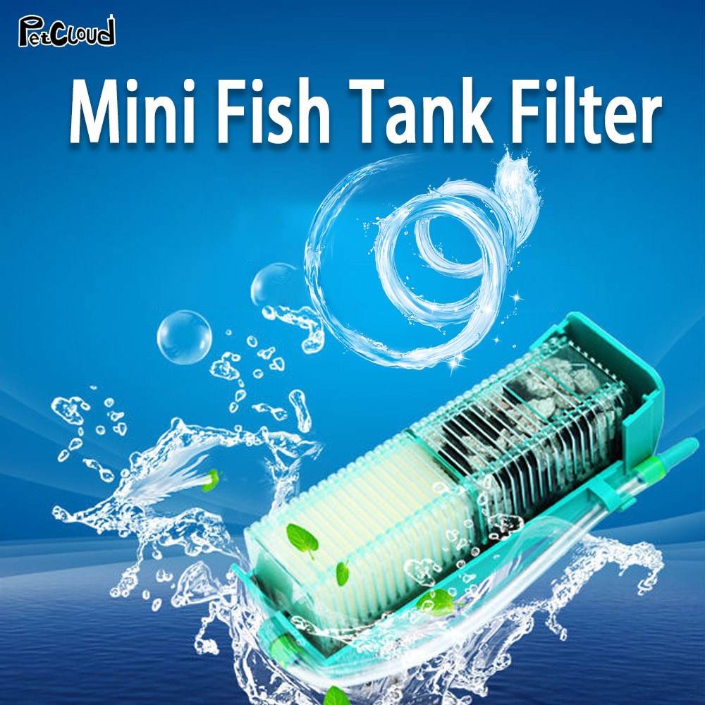 Aquarium Submersible Water Air Cartidge Filter Fish Tank Pneumatic Filter Water Tank Purification Filtration Accessories