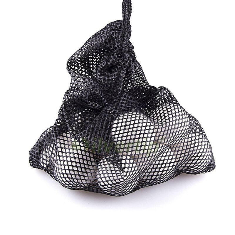 2 stk nylon mesh net taske pose golf tennis bærer holder opbevaring poser golf tilbehør