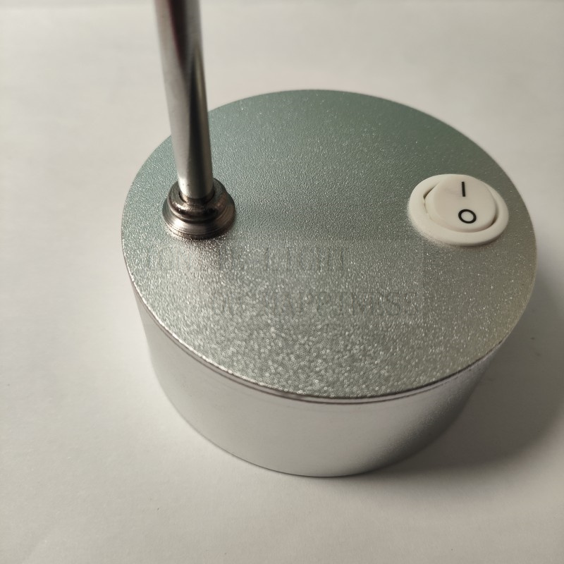 Led-tørbatteri spotlight nødlampe til smykkebord udstillingsskab 3w lige stanglampe til bryllup