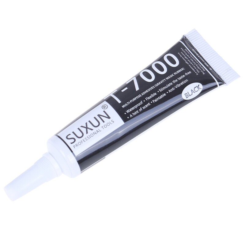 15ml T7000 Super Black Epoxy Resin T-7000 Black Body Rubber Super Sealant Mobile Phone Touch Screen Repa