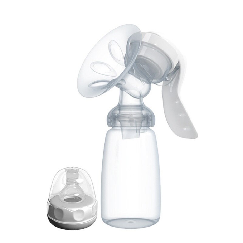 Manual Breast Feeding Pump Original Manual Breast Milk Silicon PP BPA Free With Milk Bottle Nipple Function Breast Pumps: Default Title