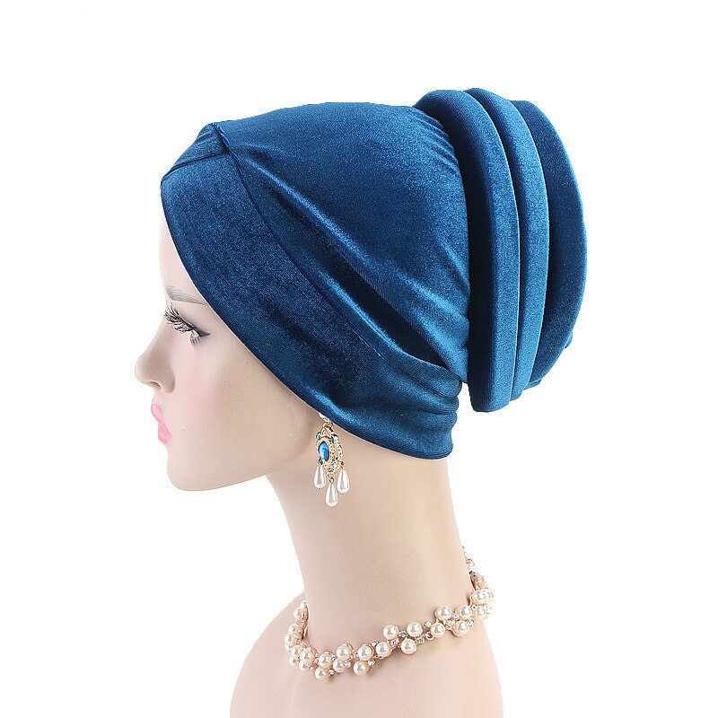 Pañuelo mujer musulmana de terciopelo de Color liso, hiyabs para mujer, turbante, gorro, cubierta de algodón, gorro interior de hiyab, prenda Islámica para la cabeza, sombrero debajo de la bufanda