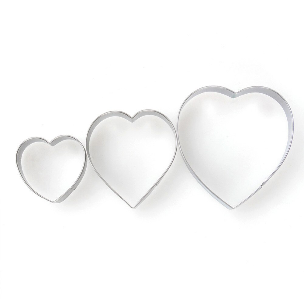 3 Stks/set Hart Ronde Vorm Cookie Cutter Cake Decorating Fondant Sugarcraft Candy Cupcake Biscuit Mold Diy Bakken Tool