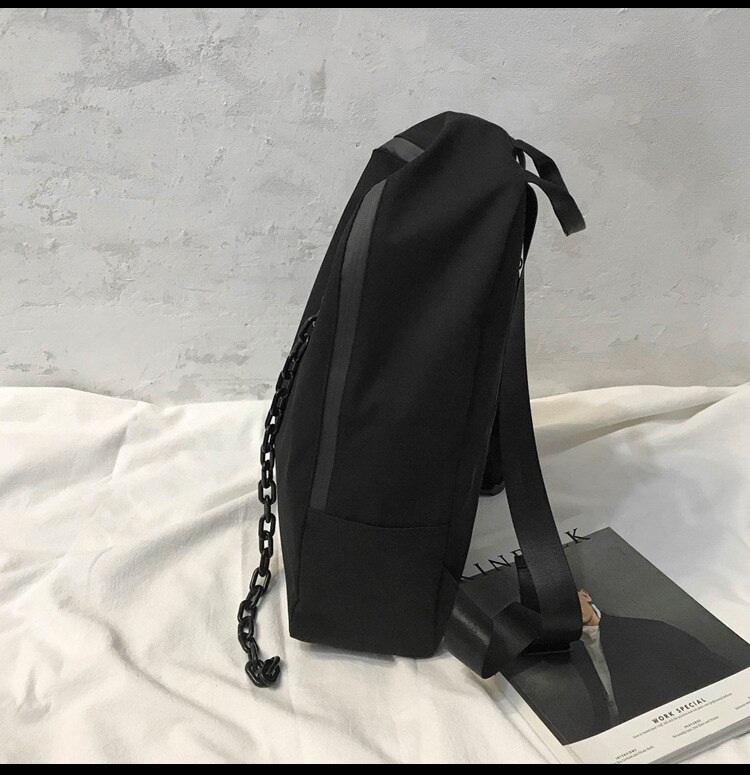 Punk Style Zipper Canvas Backpacks Large Size tTravel Bags Laptop Backpacks Casual School Bags lxg19