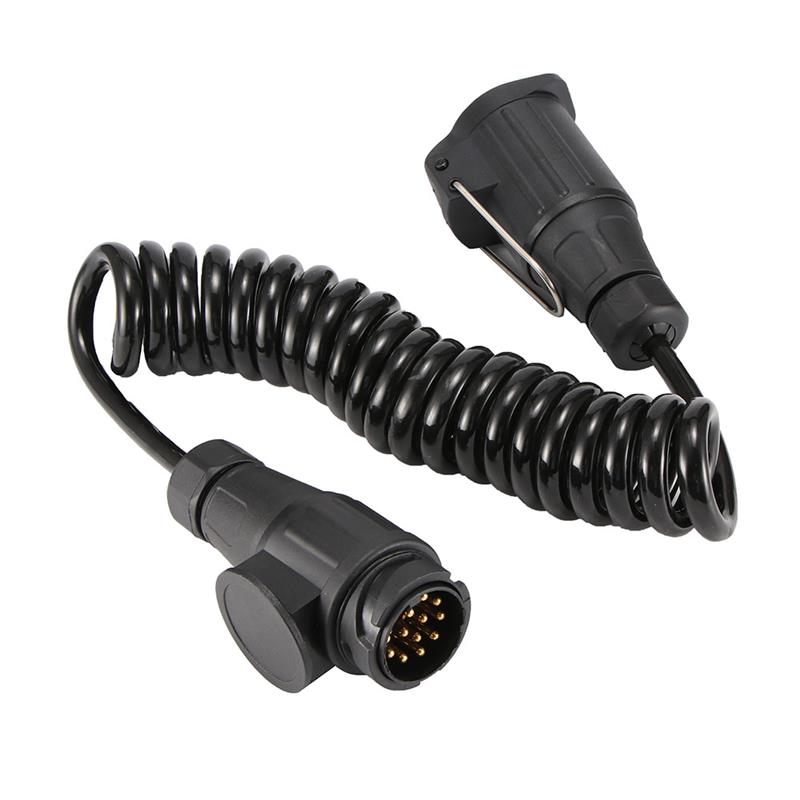 13 Pin Plug and 13 Pin Socket Trailer Plug Waterproof With Spring Cable 300cm Extension Wiring Caravan Connectors Accessories