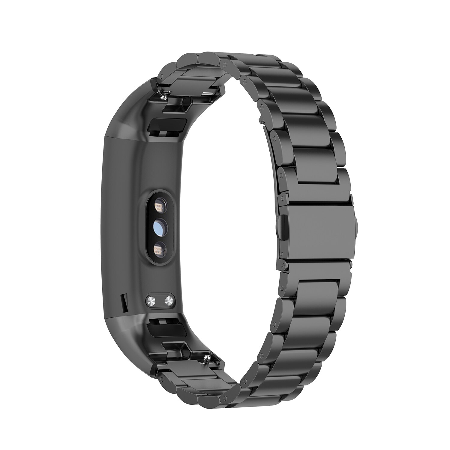 Metal Strap for Huawei Honor Band 5 / Honor Band 4 Wristband Steel Bracelet Accessories Stainless Watchband Woman Man: black