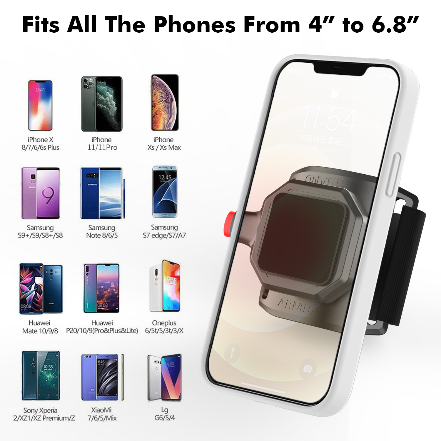 Running Mobiele Telefoon Houder Sport Armband Polsband Voor Iphone Samsung Fitness Tas Voor Telefoon Pols Case Arm Telefoon Polder