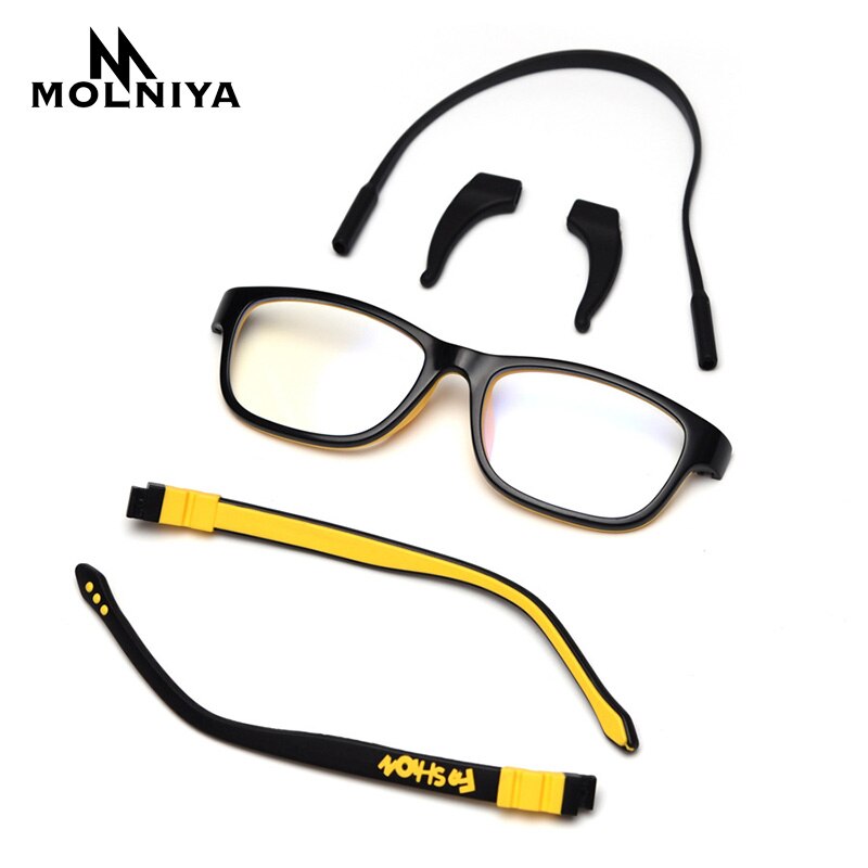 Anti-blue light Kids Silica Gel Glasses Frame Children Optical Spectacle Frame Glasses for Sight Eyeglass Lunettes De Vue