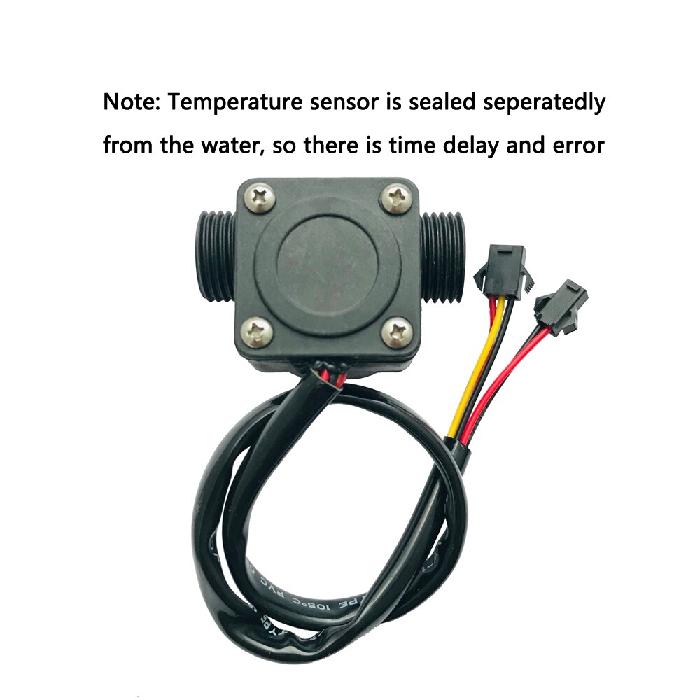 USN-HS21TAT Ultisolar Hall Effect Flow Sensor Water 1-30L/min G1/2&quot; with NTC50K Temperature Sensor Repeat Error 1%