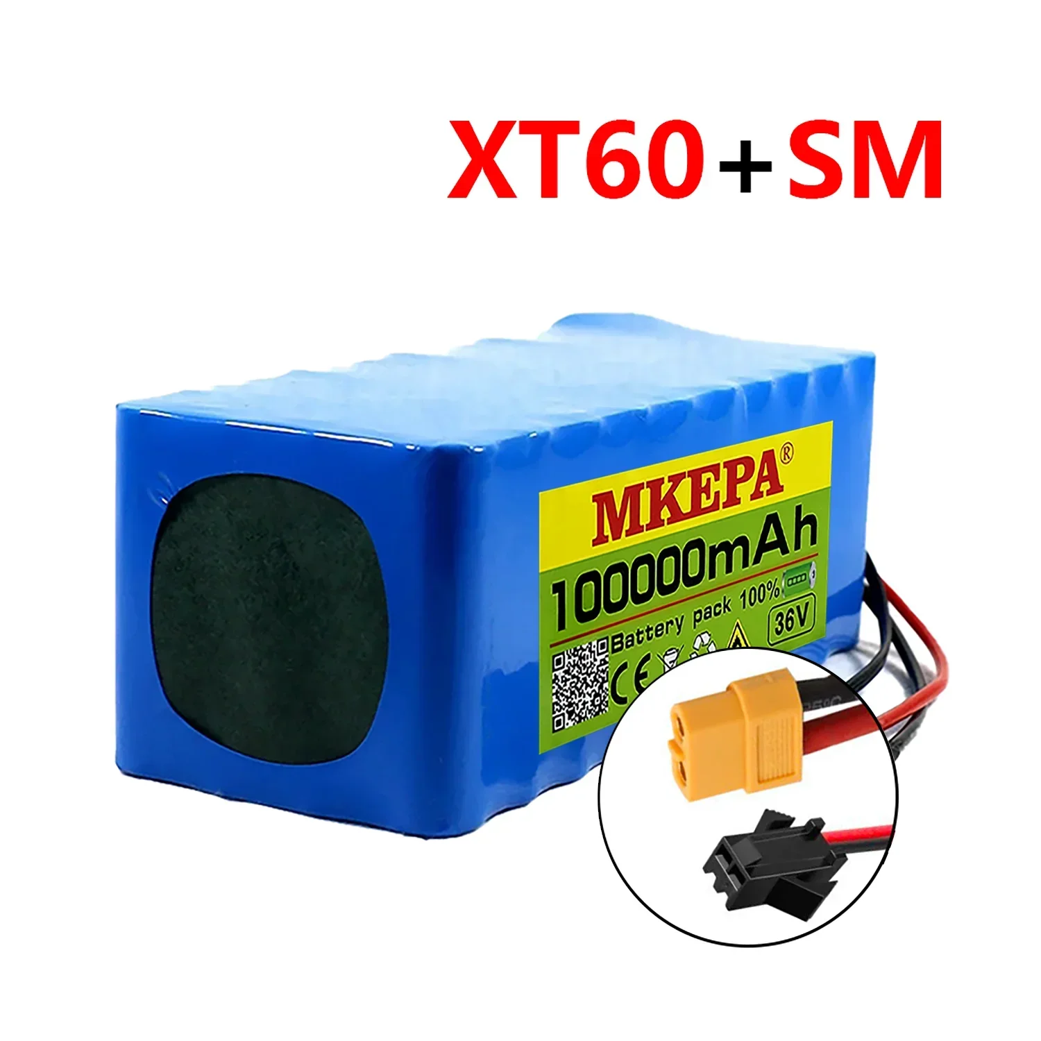 10S4P Elektroroller 100000 mAh 36 V Lithiumbatterie 18650 Akku 36 V 100 Ah Elektroroller Elektroroller Akku 36 V: Grau