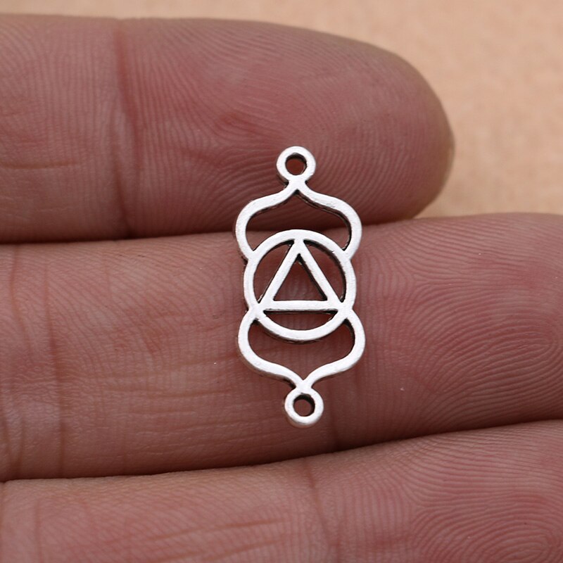 Kjjewel tibetano prata chapeado flor conector para fazer jóias pulseira acessórios diy descobertas 10 pçs/lote: s4