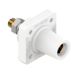 16 Series Cam-Lock 400A Female Chassis Connector Panel Mount Threaded Socket: WHITE