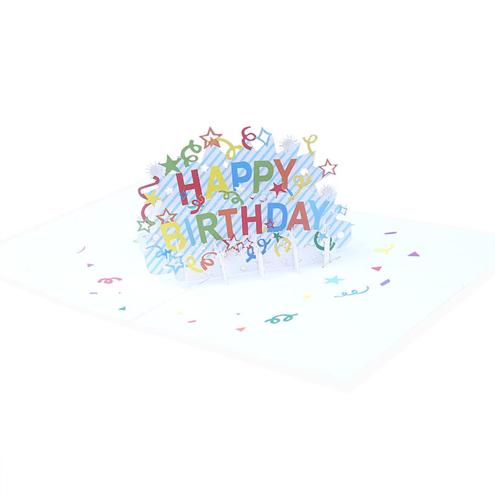 3D Pop-Up Cards HAPPY BIRTHDAY Greeting Cards Paper Sculpture DIY Handmade Greeting Invitation Card: Default Title