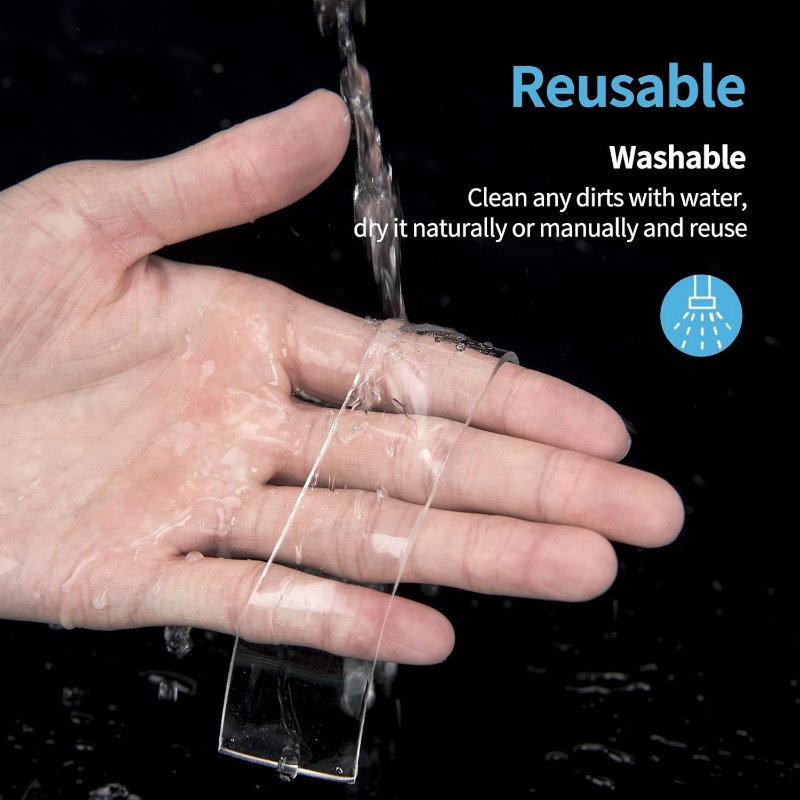 Cinta autoadhesiva Nano de doble cara, cintas adhesivas transparentes resistentes al agua, pegamento sin rastro, tiras para huecos de sellado de agua