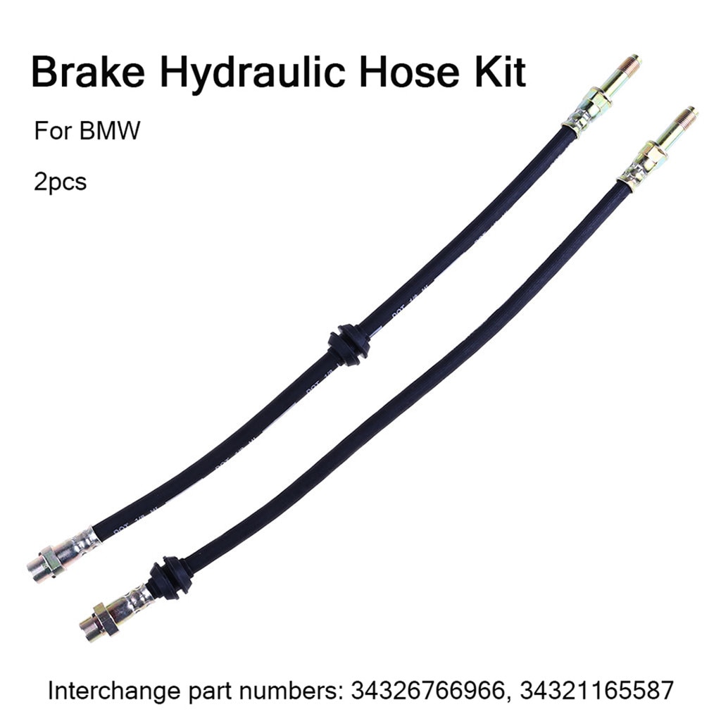 2x Front Remslang Remslang 34326766966 Rem Hydraulische Slang Kit Voor Bmw 3 3ER E46 316 318 320 323 325 330 Z4