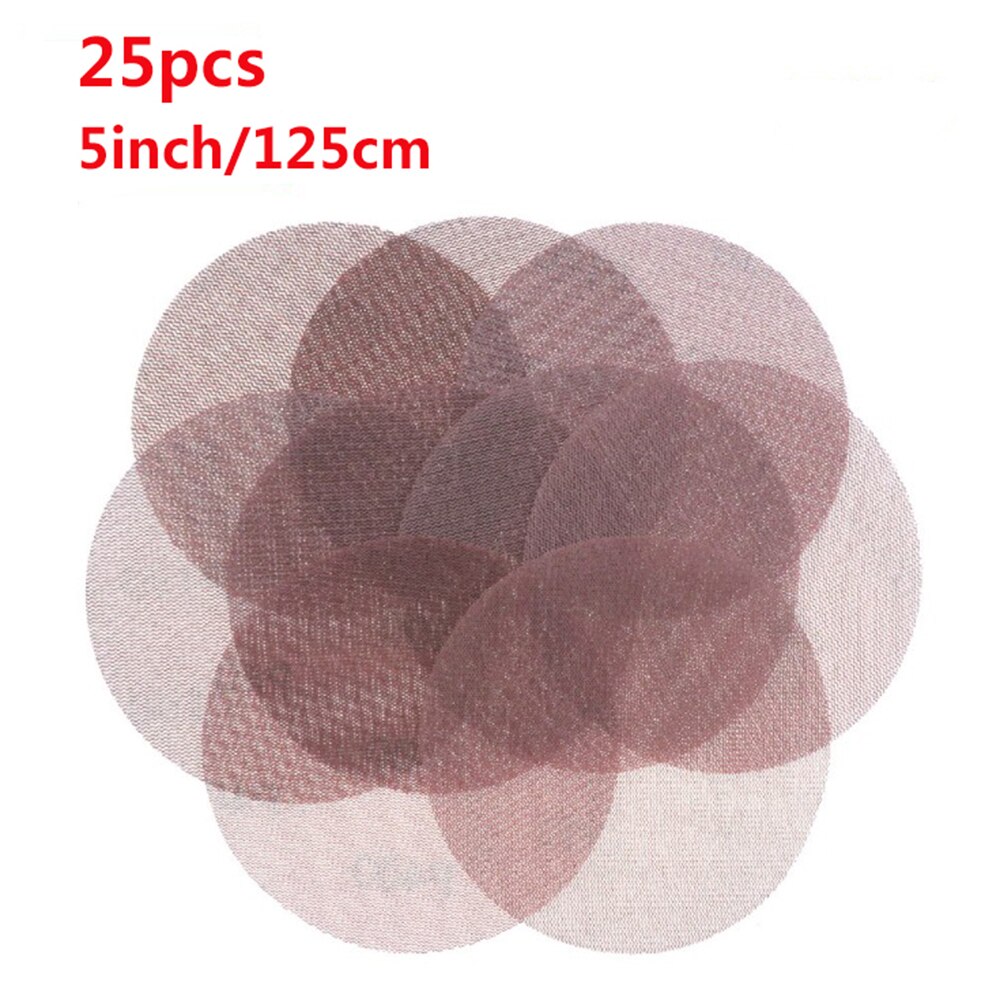 Mesh Sanding Discs 5inch/6inch Hook & Loop Abrasive Pad Dust Free Disc Anti-Blocking Sharp Grinding Sandpaper Woodworking Tools