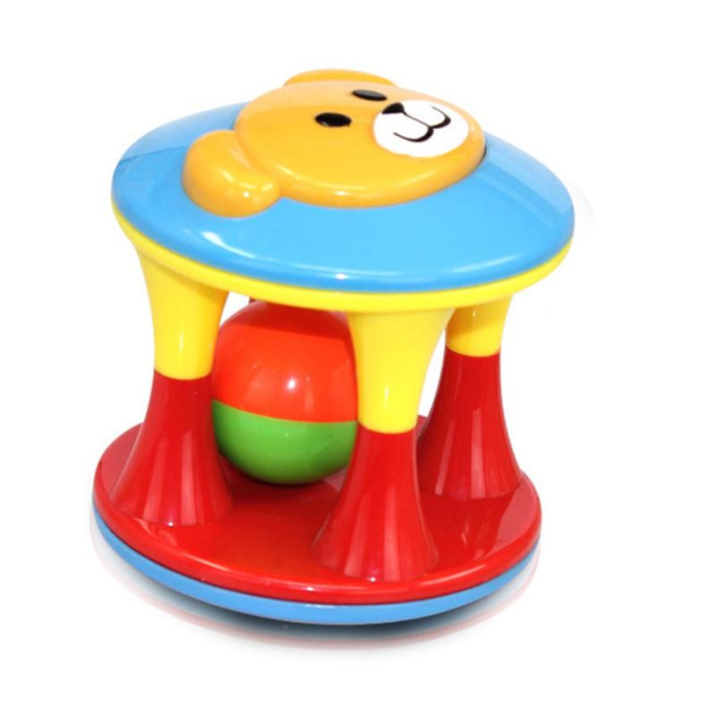 Baby Pädagogisches Spaß Doppel-geleitet Bär Hand Glocken Ball Entwicklung Kind Intelligenz Ausbildung Griff AufkläSprosse Interaktive Spielzeug