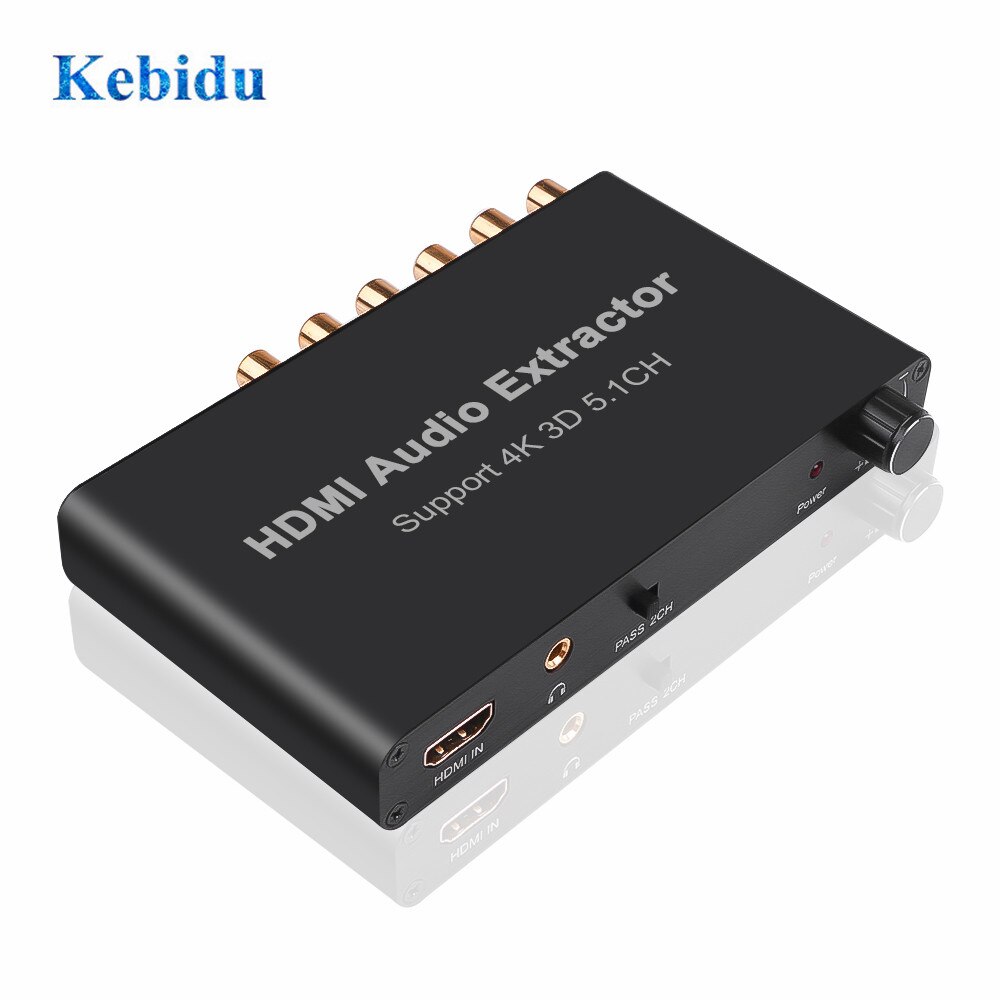5.1CH Hdmi Audio Extractor Decoderen Coaxiale Naar Rca AC3/Dst 5.1 Versterker Analoog Converter 4K 3D voor PS4 Dvd-speler
