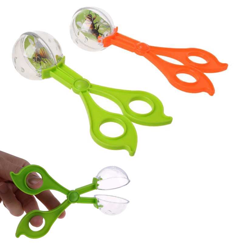 Cute Nature Exploration Toy Kit for Kids Children School Plant Insect Biology Study Tool Set Plastic Scissor Clamp Tweezers