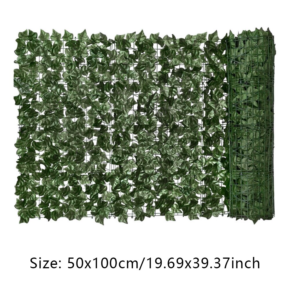 Artificial Leaf Privacy Fence Roll Wall Landscaping Fence Privacy Fence Screen Outdoor Garden Backyard Balcony Fence Panel: 0.5x1M C