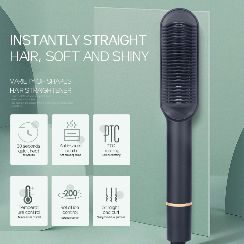 KSKIN Hair Straightener And Curler 2 In 1 Hair Iron Hair Brushes