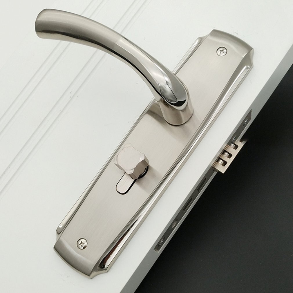 Verrou de poignée de porte Simple | Cylindre, levier arrière, sécurité de la maison avec clés à double verrou, verrouillage du panneau de porte de la salle