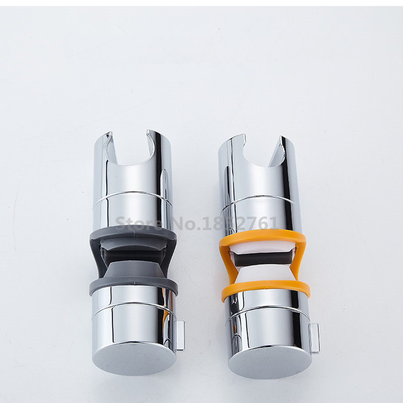 ABS Chrome 18-25 MM Shower Pipe Adjustable Bracket Holder Shower Head Mounting Black Brackets Bar Racks Bathroom Product