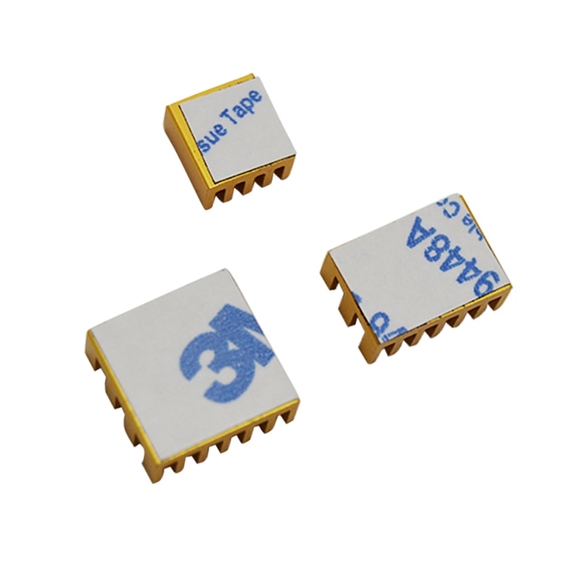 Raspberry Pi 4 Heat Sink 3pcs Aluminum Heatsink Radiator Cooling Kit Cooler