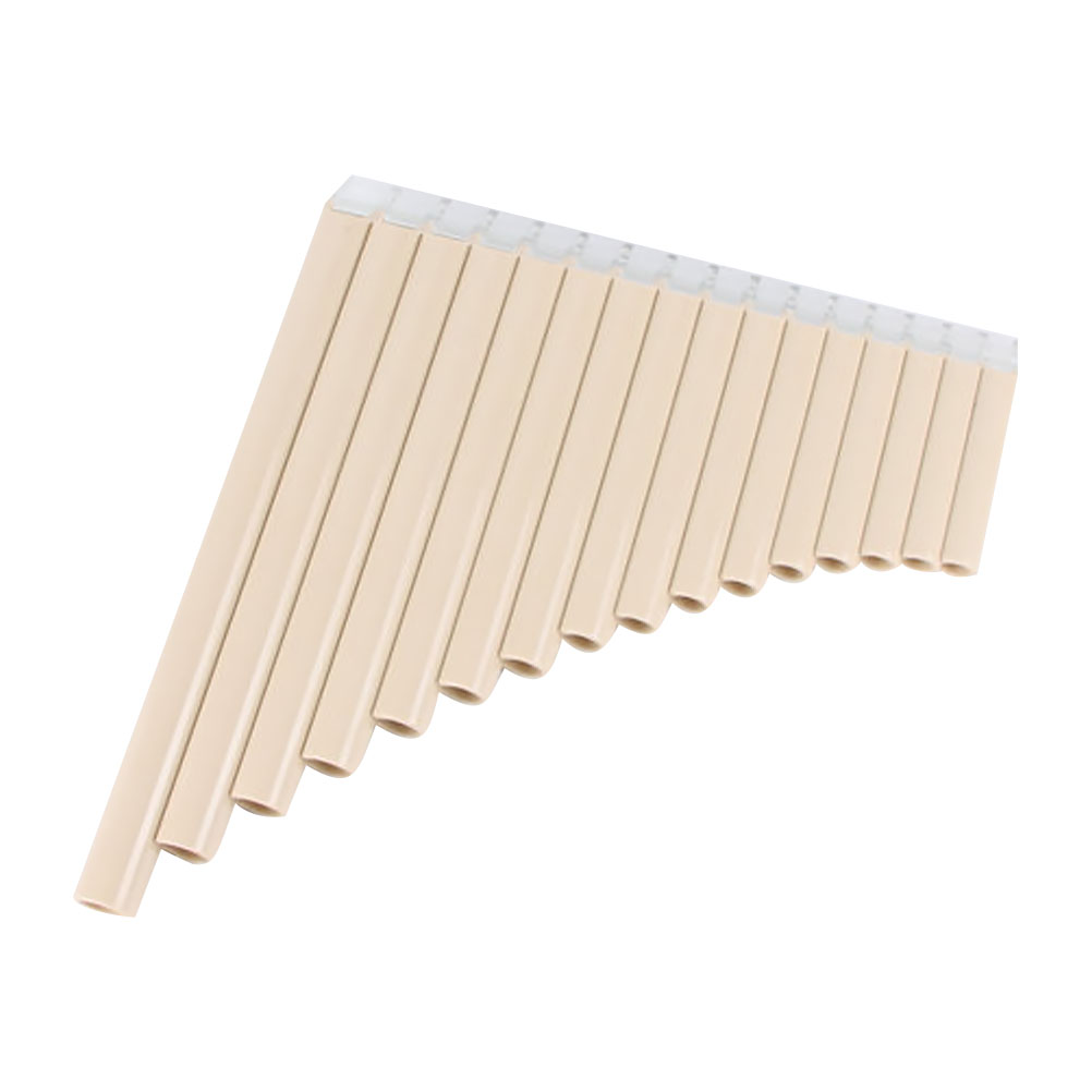 1 Set Premium Portable Resin Key Pan Flute 18 Pipes Panpipe Pan Flute: Default Title