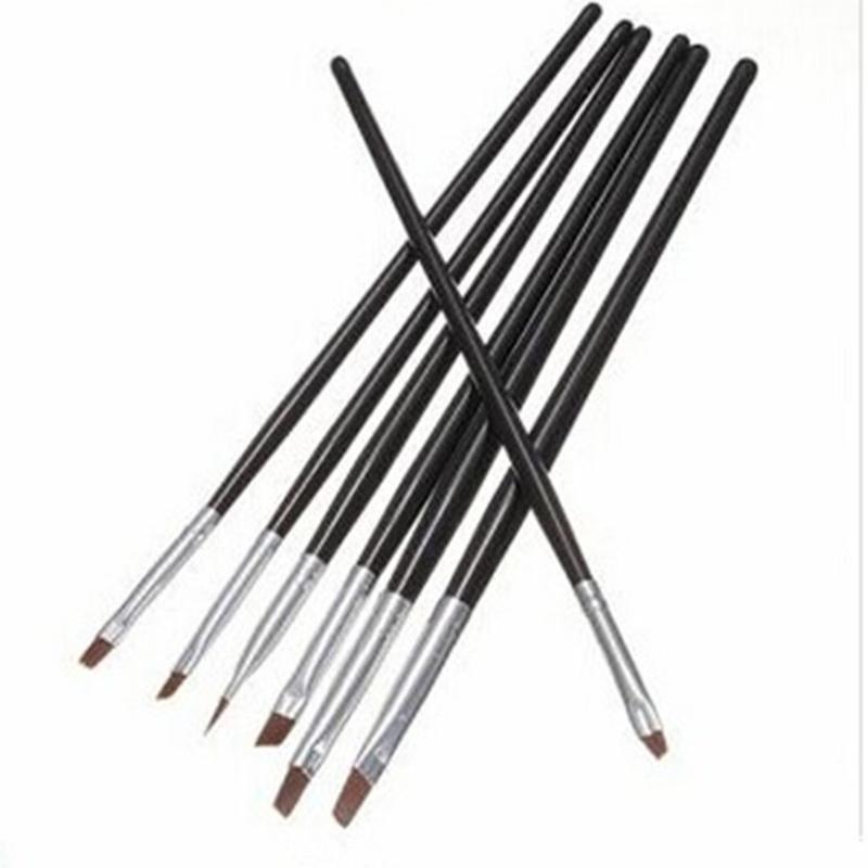7 Stks/set Diy Schilderen Puntjes Drawing Pen Set Uv Gel Nail Art Brush Polish Schilderen Pen Kit Voor Salon Manicure