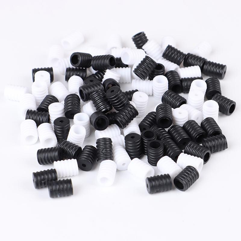 Thread Adjustment Buckle Rope Lock Plastic Plug Rope End Toggle Clip Buckle Belt Buckle Elastic Rope Regulator Accessories: 100pcs mixed