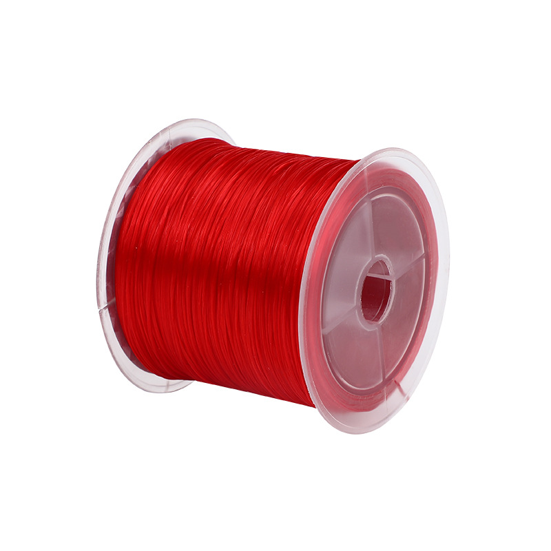 Hilo elástico para pulsera, hilo para hacer pulseras, gomas para hacer pulseras, cuerda elástica fuerte para hacer joyas: Rojo