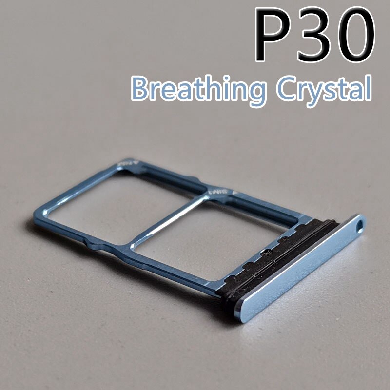 Mikro SD Karte Tablett Für Huawei P30 Lite SIM Karte Tablett Slot Sockel Halfter Adapter Ersatz Für Huawei P30 Profi VOG-L29 L09 L04: P30-BreathingCrystal