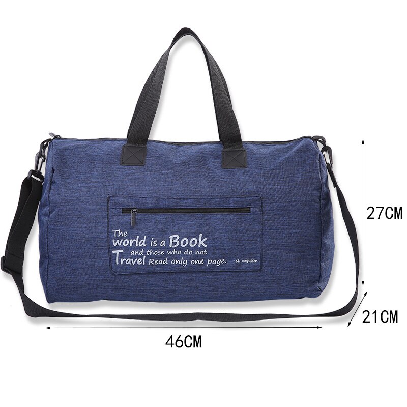 Grote Capaciteit Vrouwen Reistas Opvouwbare Mannen Reis Duffle Zakken Waterdichte Oxford Bagage Handtas Weekend Grote Zak Verpakking cube