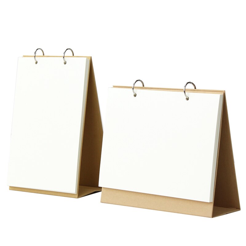 Convertible blank desk calendar DIY handmade homemade calendar for children and students drawing notebook
