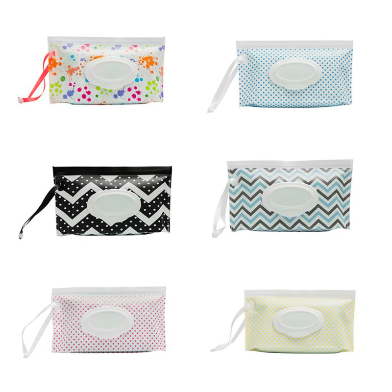 Estuche dispensador de bolsas para toallitas húmedas, bolsa de embrague de viaje, funda cartuchera reutilizable portátil, práctico contenedor de toallitas, producto de almacenamiento para el hogar, 1 ud.