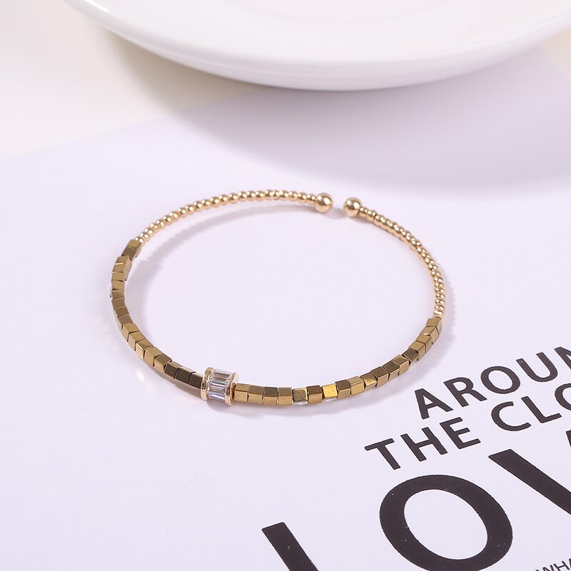 Classic Eenvoudige Koperen Kraal Sieraden Armbanden Koreaanse Mode Accessoires Gothic Meisje Ongebruikelijke Armbanden Voor Vrouw