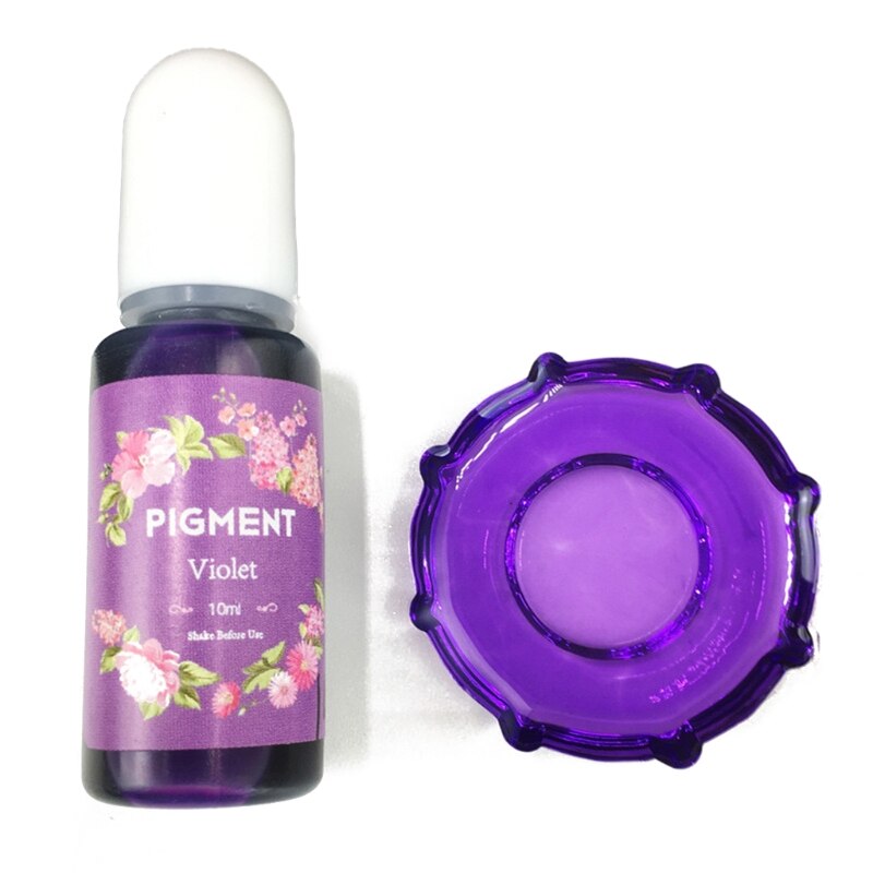 R2LE Kristall Epoxy Pigment UV Harz Farbstoff DIY Schmuck Farbstoff Kunst Handwerk Färbung Trocknen Farbe Mischen Flüssigkeit Dekorationen: Violet