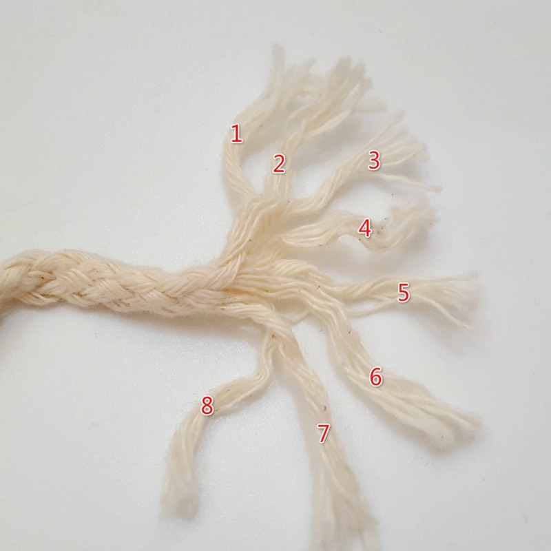 8mm Natural 100% Fios de Algodão Trançado Corda de Cânhamo para Embalagem Do Presente DIY Handmde Craft Costura Decorativa Bouquet Home Decor Fio