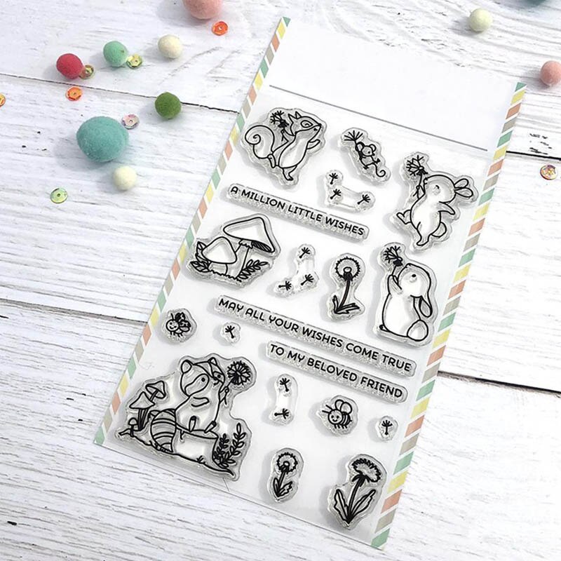 brand Clear stamps set Animal Transparent stamp for DIY Scrapbooking Cards Crafts 06: WW0245A1