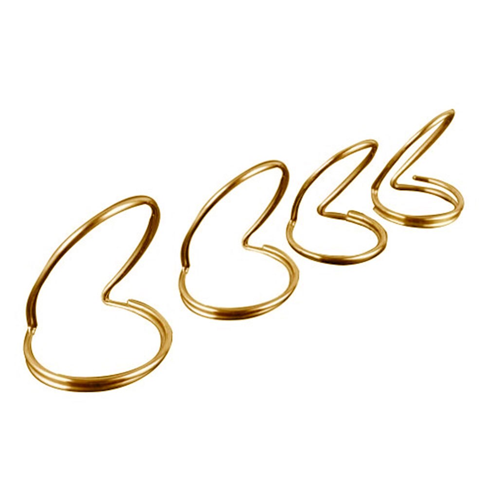 Púas de guitarra de 4 Uds., anillo de Metal de protección, púas de dedo pulgar para guitarra bajo: Dorado