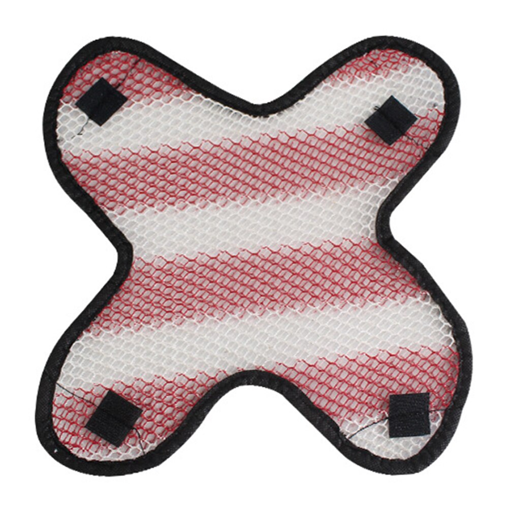 Motorcykelhjälm inre kuddar andas skoter motorcykel 3d honeycomb mesh moto hjälm kudde buffert hjälm kuddar: Röd vit