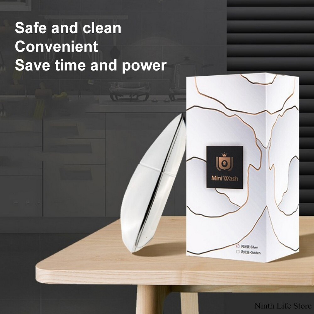 Mini Ultrasonic Dishwasher USB Rechargeable Washing Machine Kitchen Dish Washer Electric Vegetable And Fruit Washing Machine