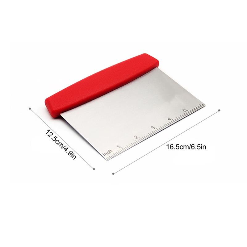 1Pcs Stainless Steel Metal pastry cutters baking Griddle Scraper Bread pizza Cutter French Toas Lame Kitchen Tools
