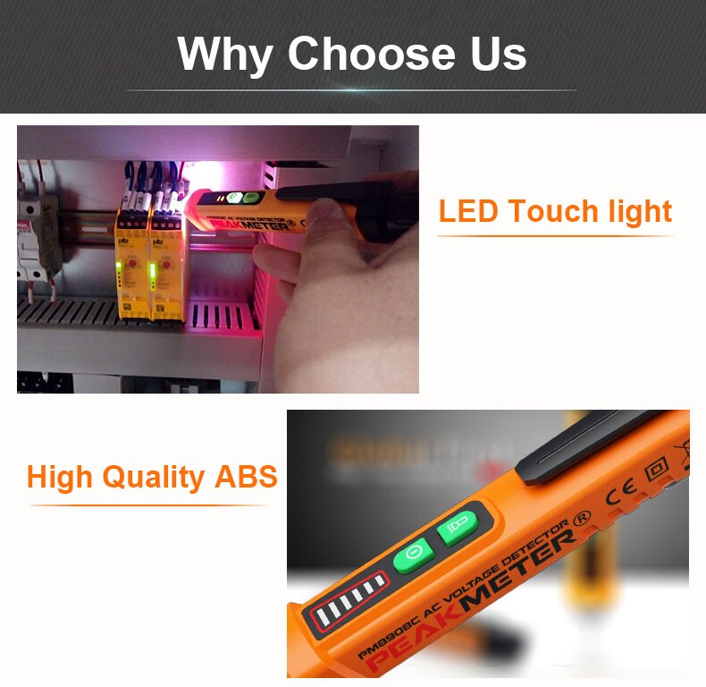 Multifunctional Smart Tester AC Non-contact LED Sound and Light Household High Sensitive Electroscope