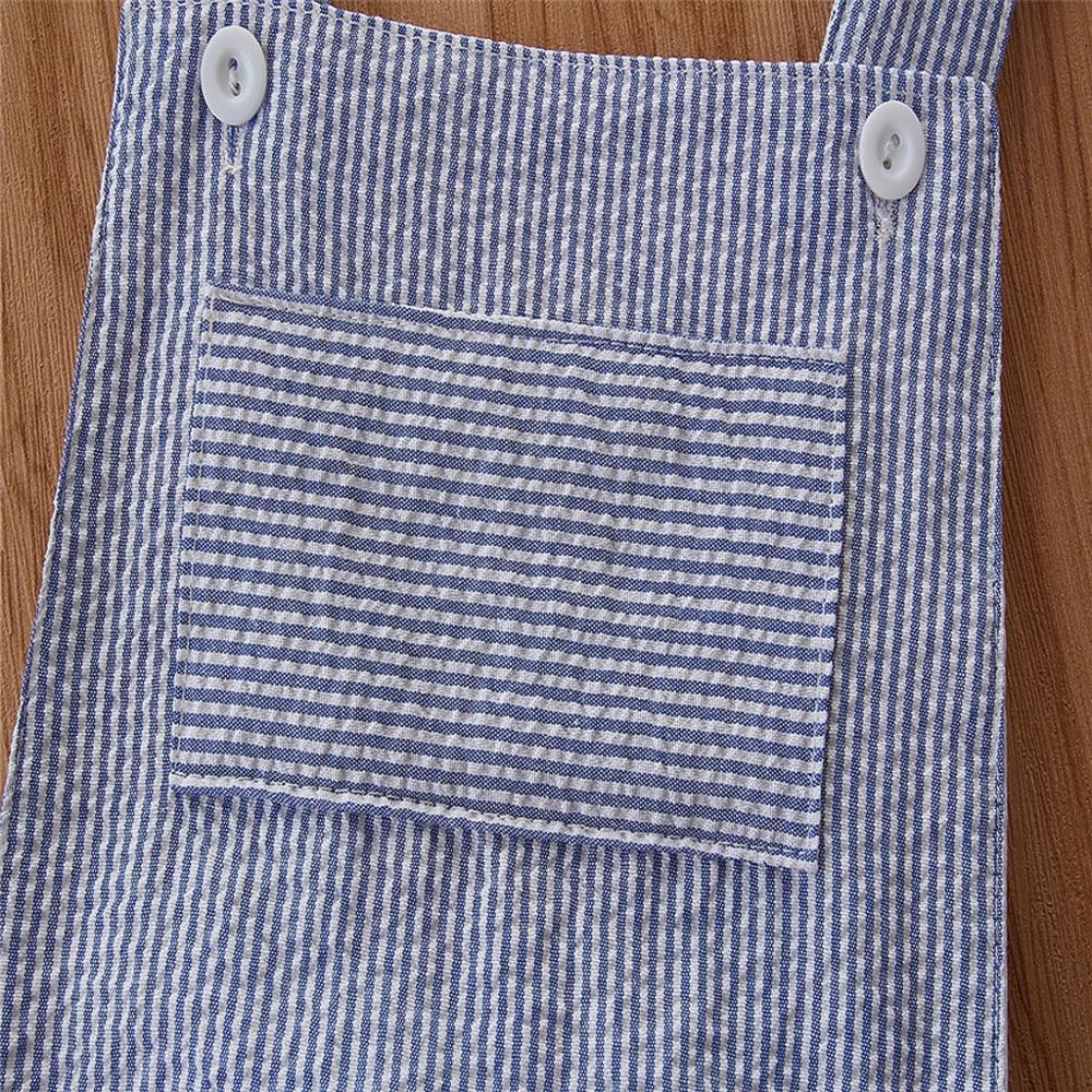 Summer Newborn Toddler Baby Boy Clothes Suspenders Stripe Sleeveless Bodysuit Outfits комбинезон детский #25
