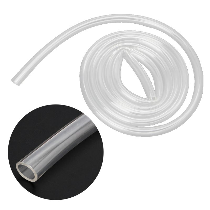 2m Transparent Soft Plumbing Hoses PVC Tube 9.5X12.7mm Pipe Water Pump Flexible Tube for Computer PC Water Cooling: Default Title