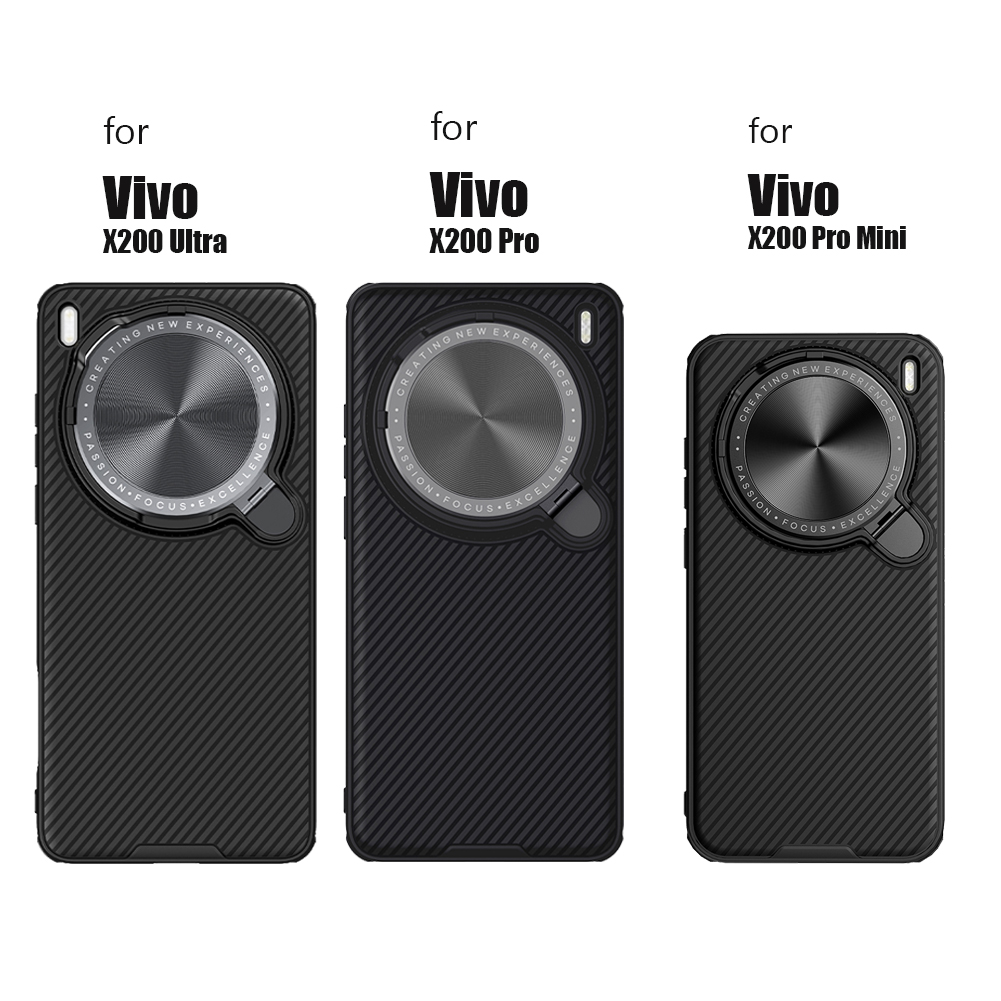 NILLKIN voor Vivo X200 Ultra / X200 Pro / X200 Pro mini 5G case Magnetische Magsafe Opladen Adapt Lens camera Bescherming Achterkant