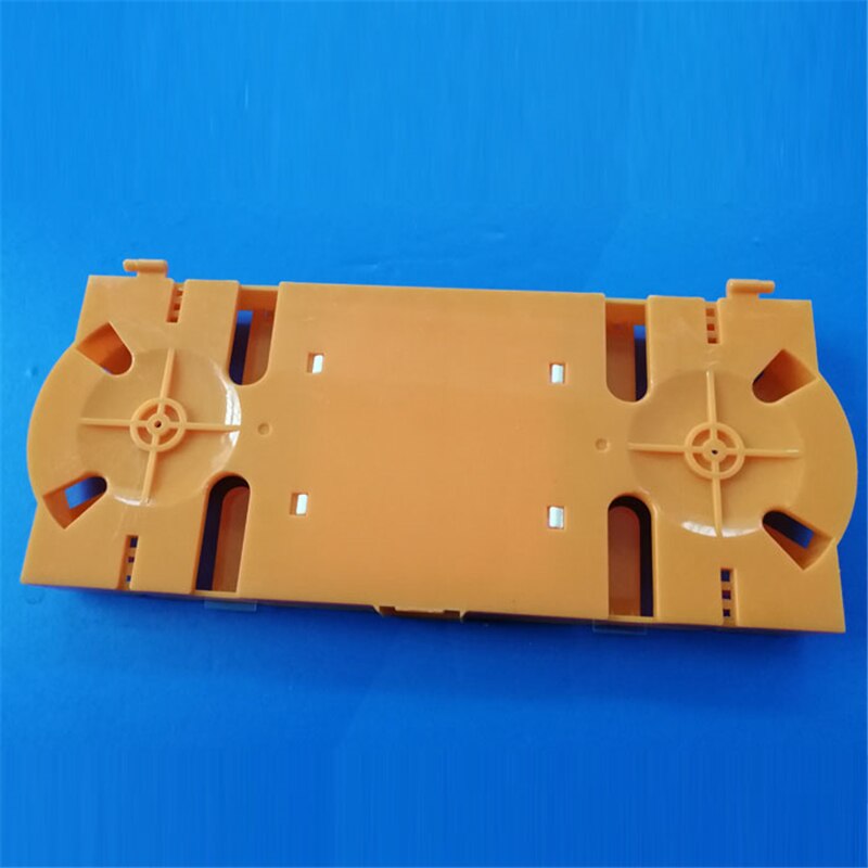 10 pcs 24 core vassoio di alta qualità in fibra di giunzione ftth ottica di plastica di fusione cassette cassetto di giunzione orange vendite della fabbrica elink